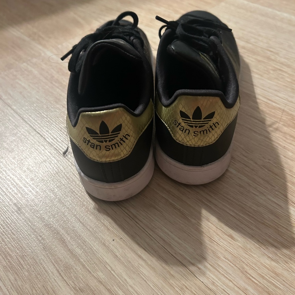 Adidas Sneakers - Black with Gold Accents